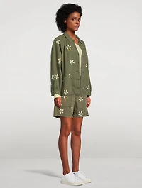 The Commodore Army Jacket Floral Print