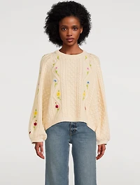 The Floral Cable Sweater