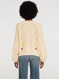 The Floral Cable Sweater