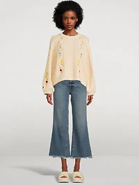 The Floral Cable Sweater