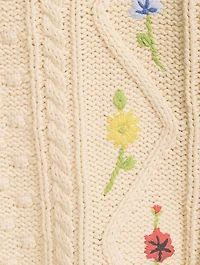The Floral Cable Sweater