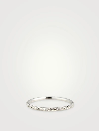 18K White Gold Eternity Ring With Diamonds
