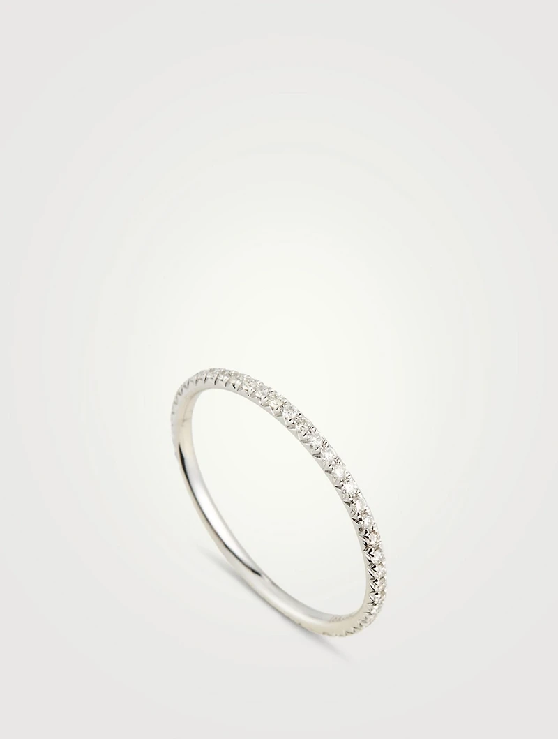 18K White Gold Eternity Ring With Diamonds
