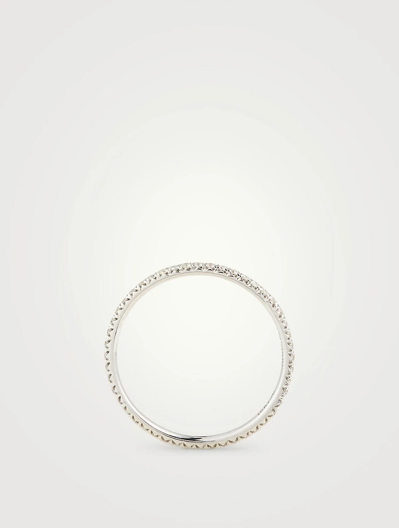 18K White Gold Eternity Ring With Diamonds