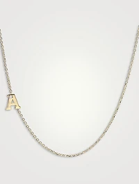 Love Letter 14K Gold A Necklace With Diamonds