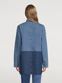 Le Artiste Two-Tone Denim Shirt