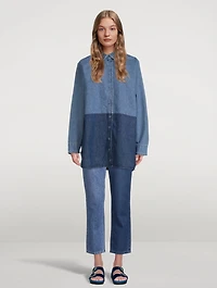 Le Artiste Two-Tone Denim Shirt