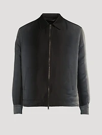 Bowie Silk And Cotton Zip Jacket
