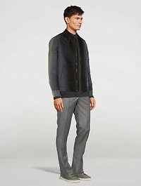 Bowie Silk And Cotton Zip Jacket