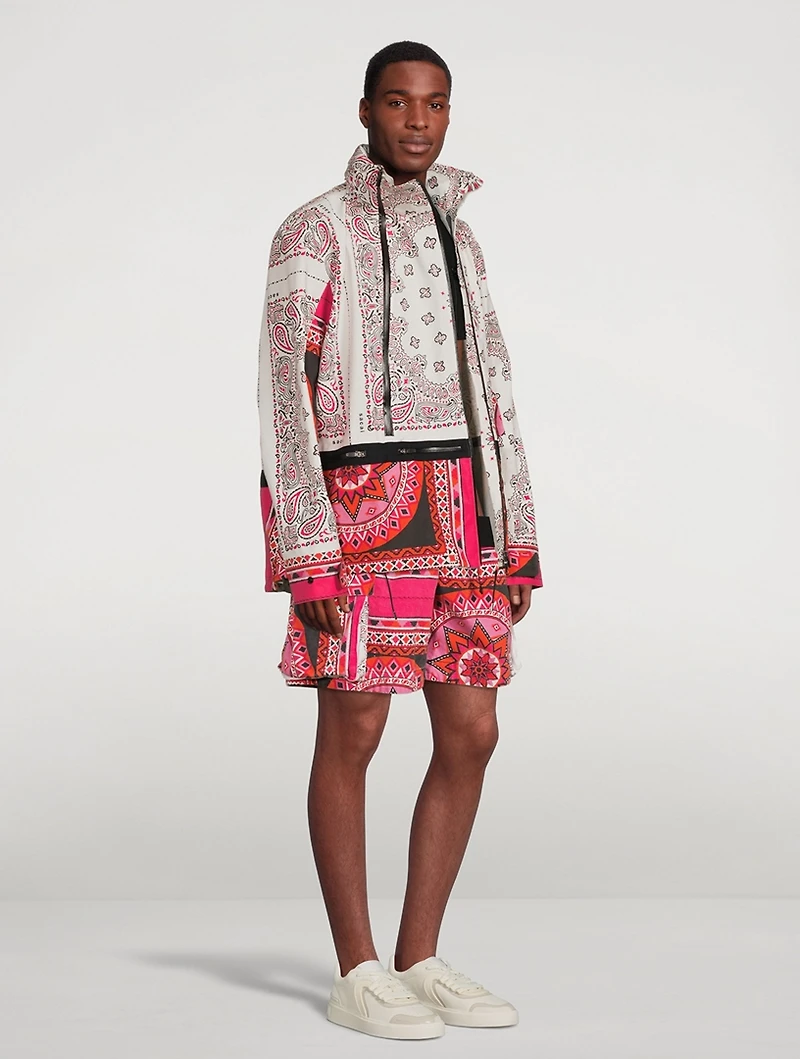 Blouson Jacket Bandana Print
