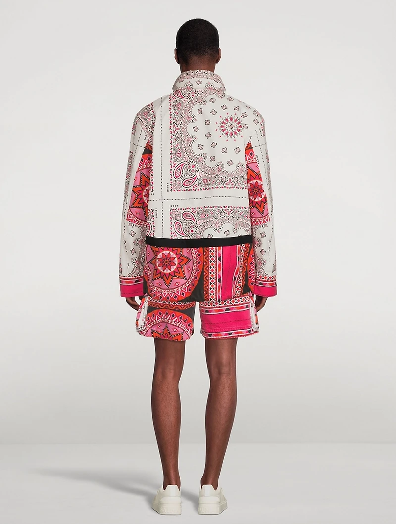 Blouson Jacket Bandana Print