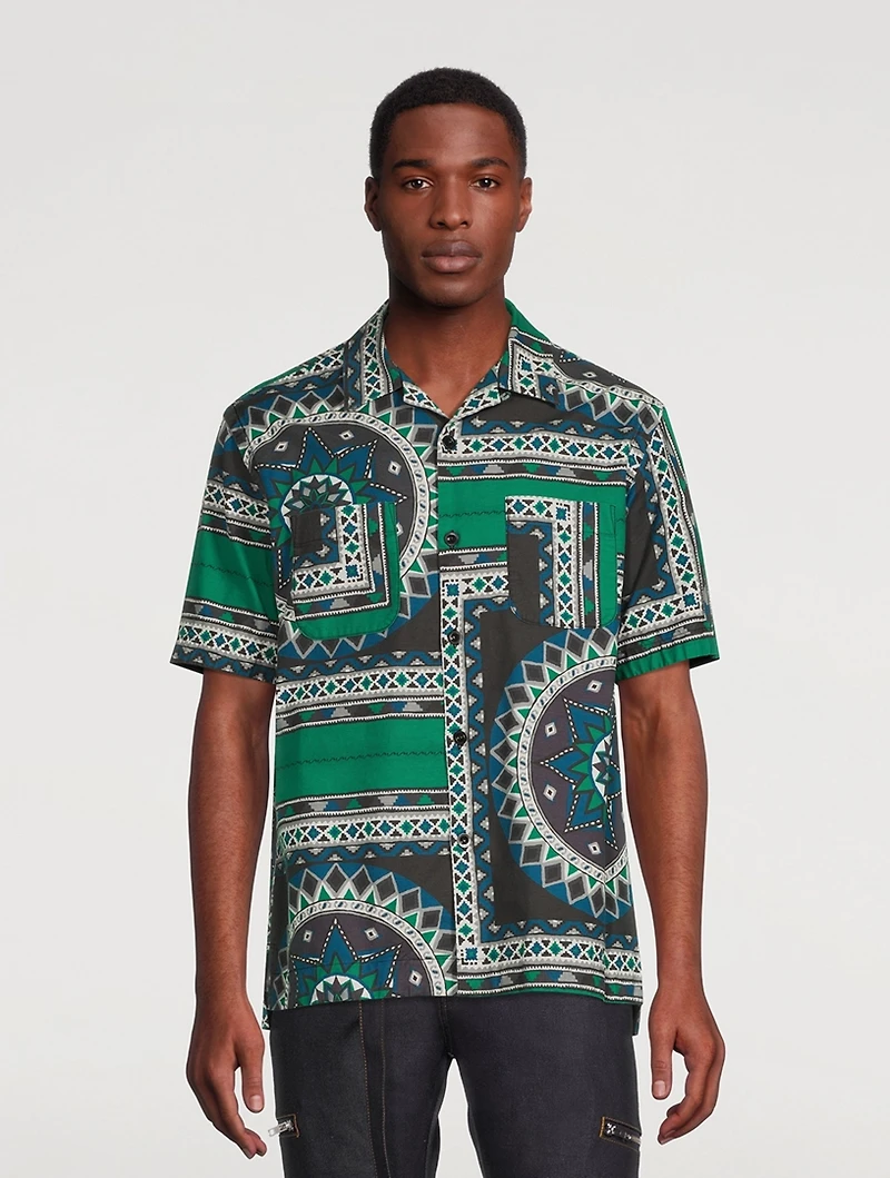 Camp Shirt In Bandana Print