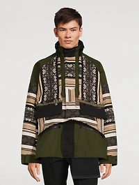 Rug Jacquard Blouson Jacket