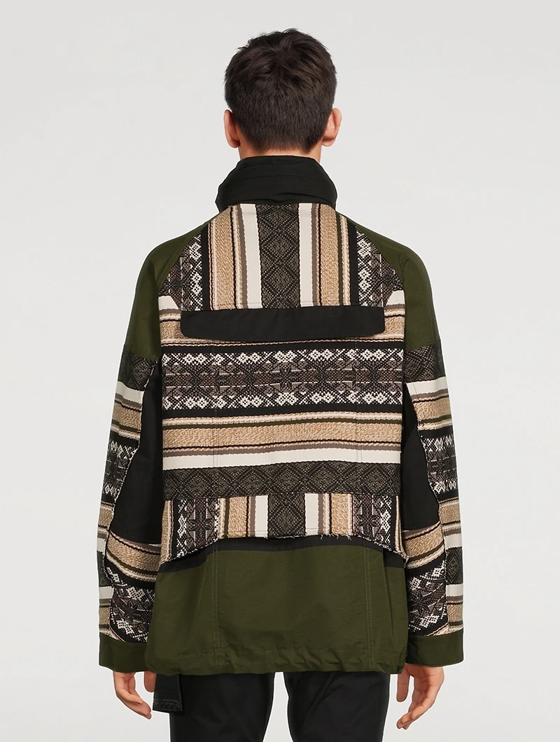 Rug Jacquard Blouson Jacket