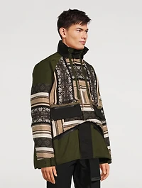 Rug Jacquard Blouson Jacket