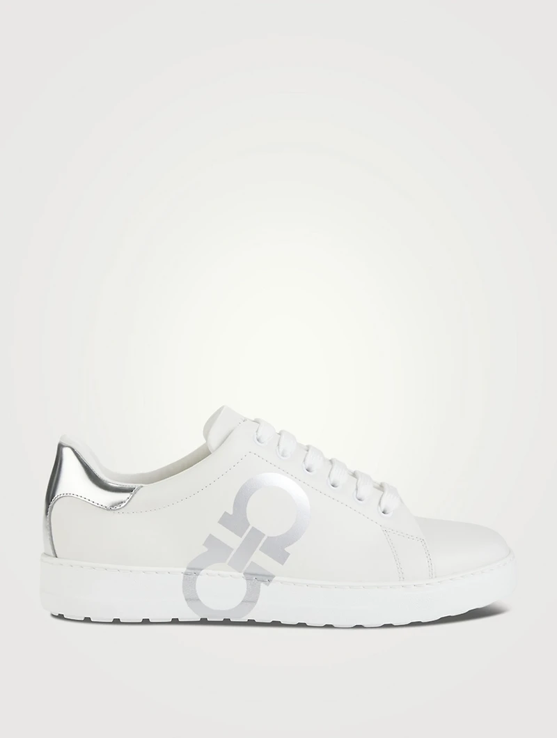 Leather Gancini Sneakers