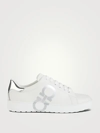 Leather Gancini Sneakers