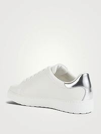 Leather Gancini Sneakers