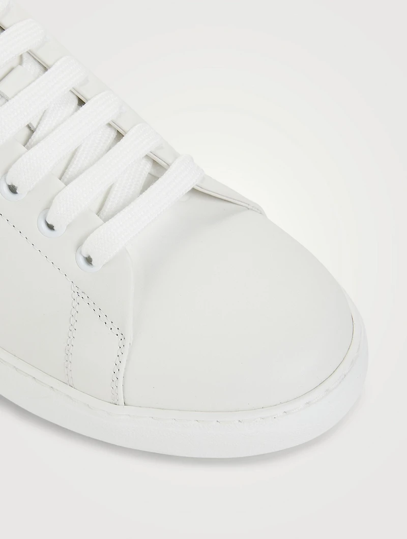 Leather Gancini Sneakers
