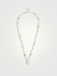Bisous Beads x Fruit Assembly Beaded Strawberry Necklace