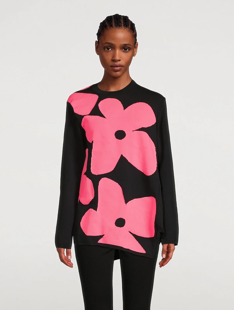 Flower Intarsia Sweater