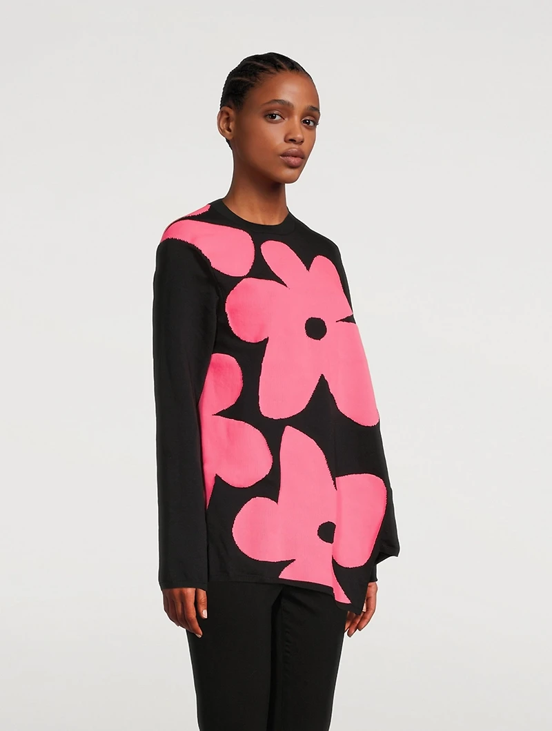 Flower Intarsia Sweater