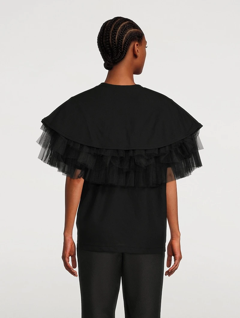 Tulle-Cape T-Shirt