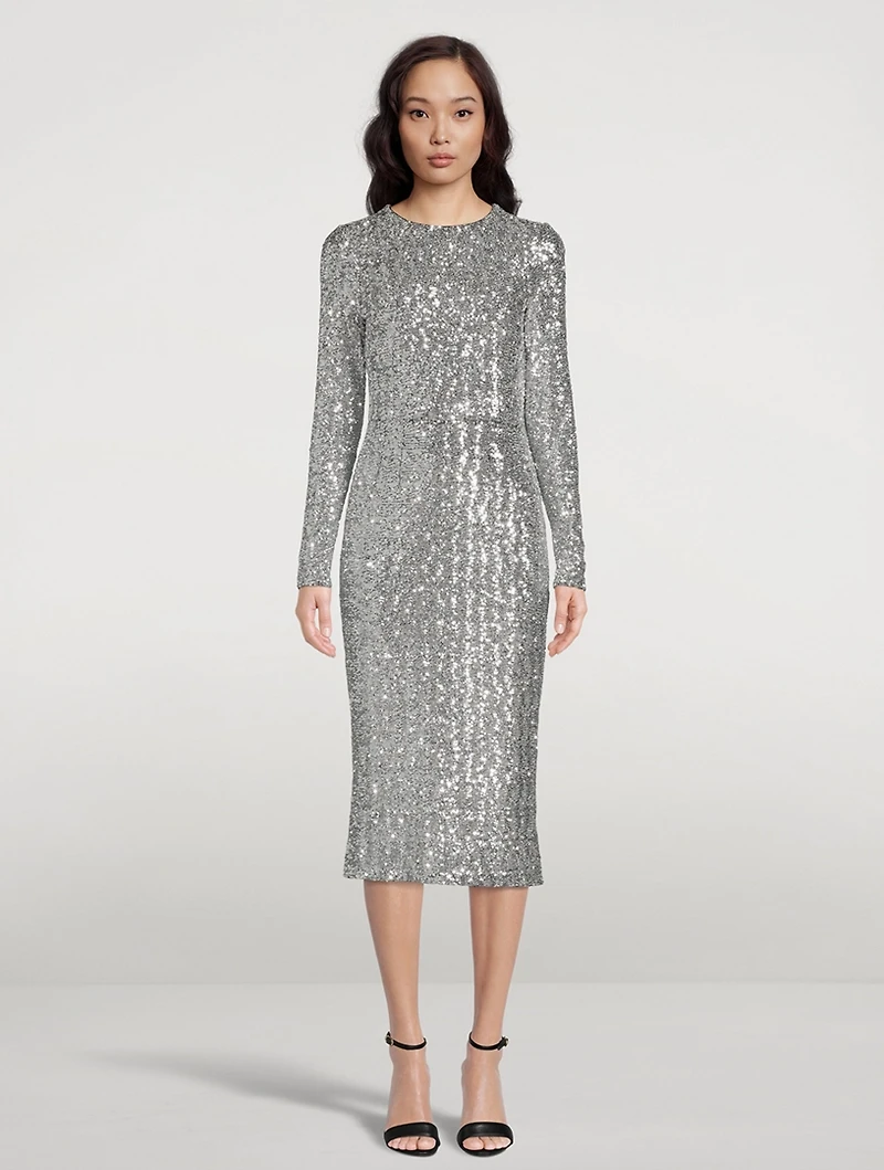 Sequin Midi Dress