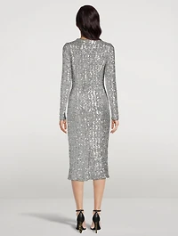 Sequin Midi Dress