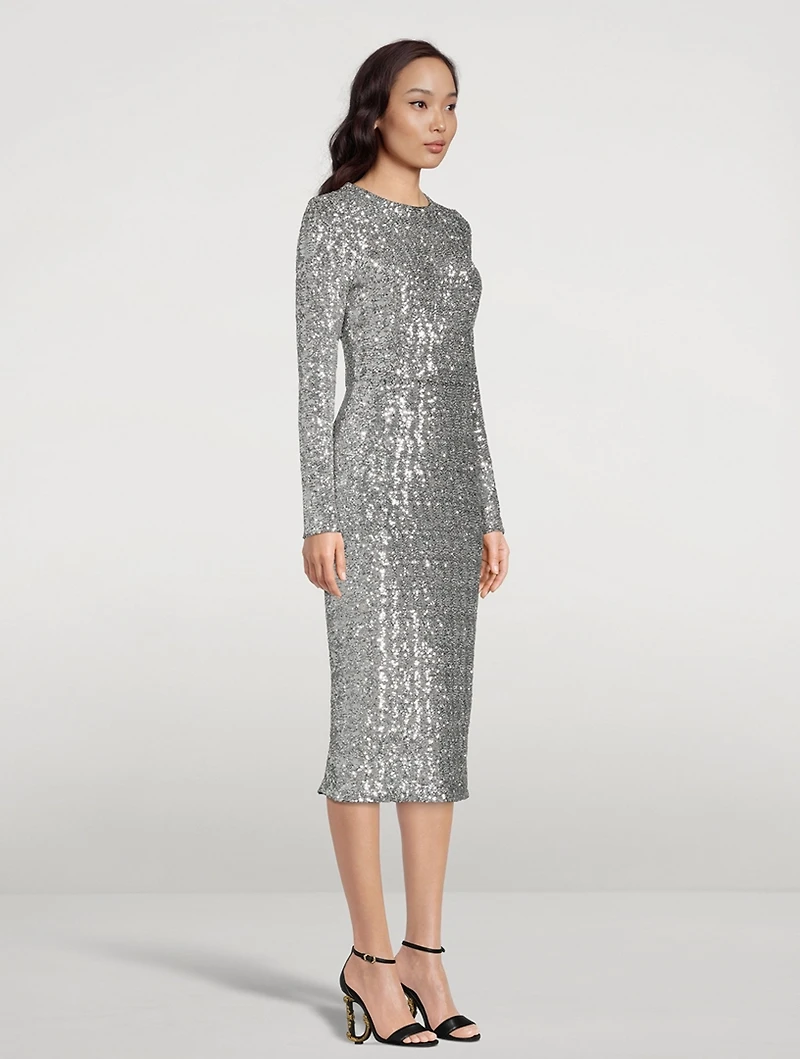 Sequin Midi Dress