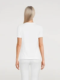 Jersey T-Shirt With Logo Patch