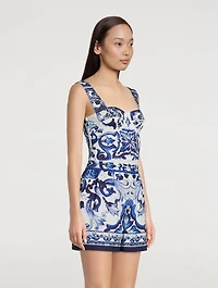 Poplin Shorts Majolica Print