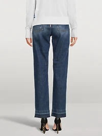 Logo-Band Jeans
