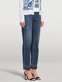 Logo-Band Jeans