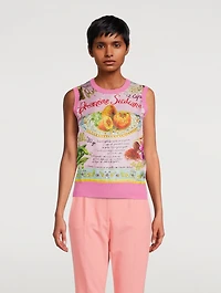 Silk And Twill Shell Arancini Print