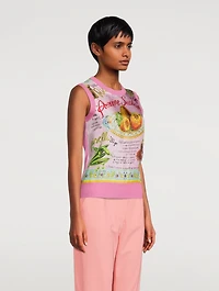 Silk And Twill Shell Arancini Print