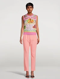 Silk And Twill Shell Arancini Print