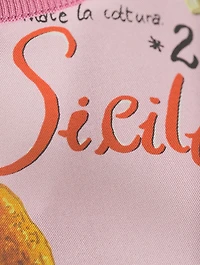 Silk And Twill Shell Arancini Print