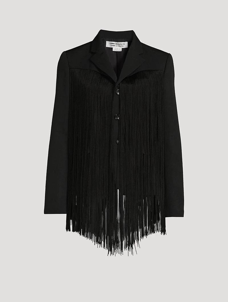 Fringe Wool Jacket