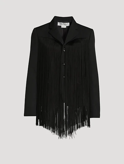 Fringe Wool Jacket