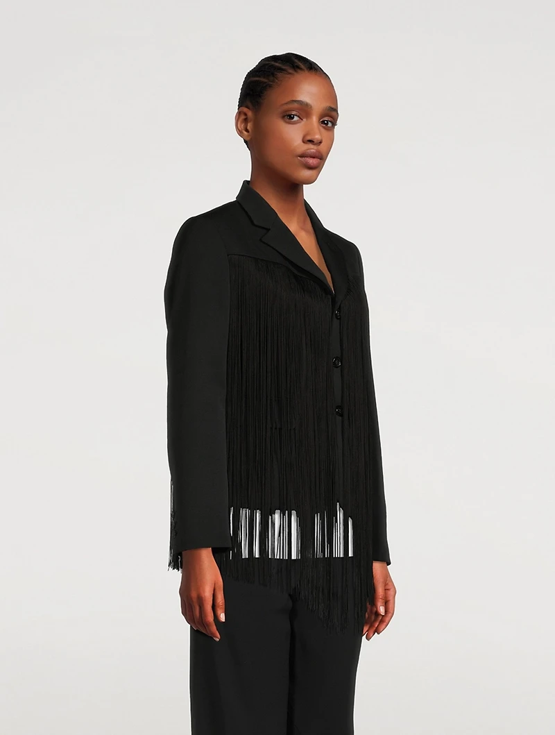 Fringe Wool Jacket