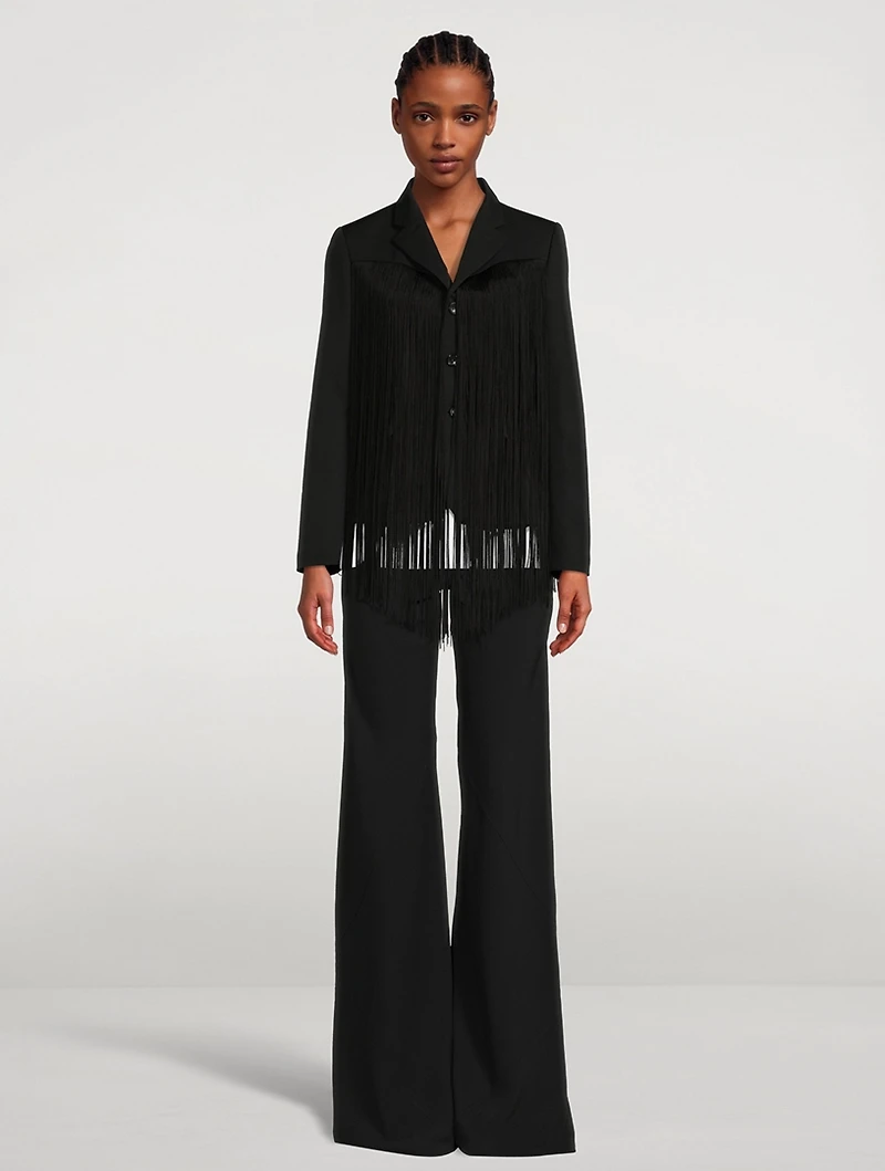 Fringe Wool Jacket