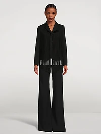 Fringe Wool Jacket
