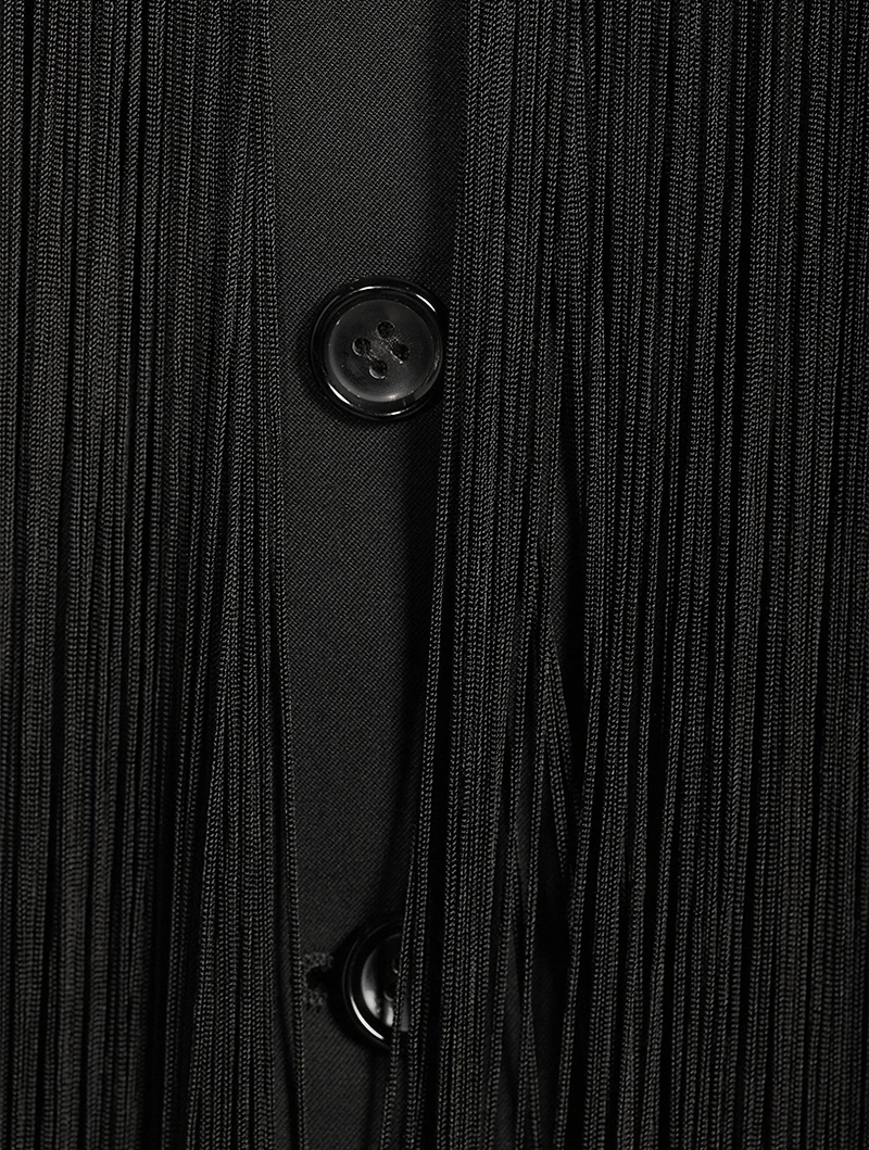 Fringe Wool Jacket