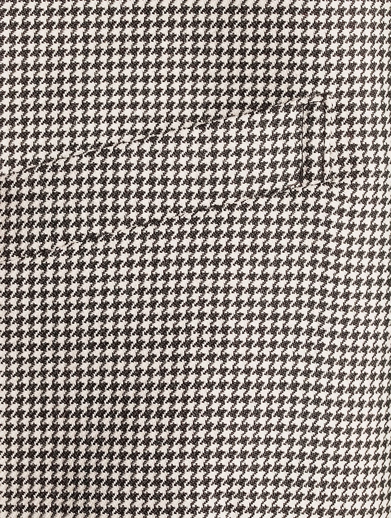 Wool Jacket Houndstooth Print