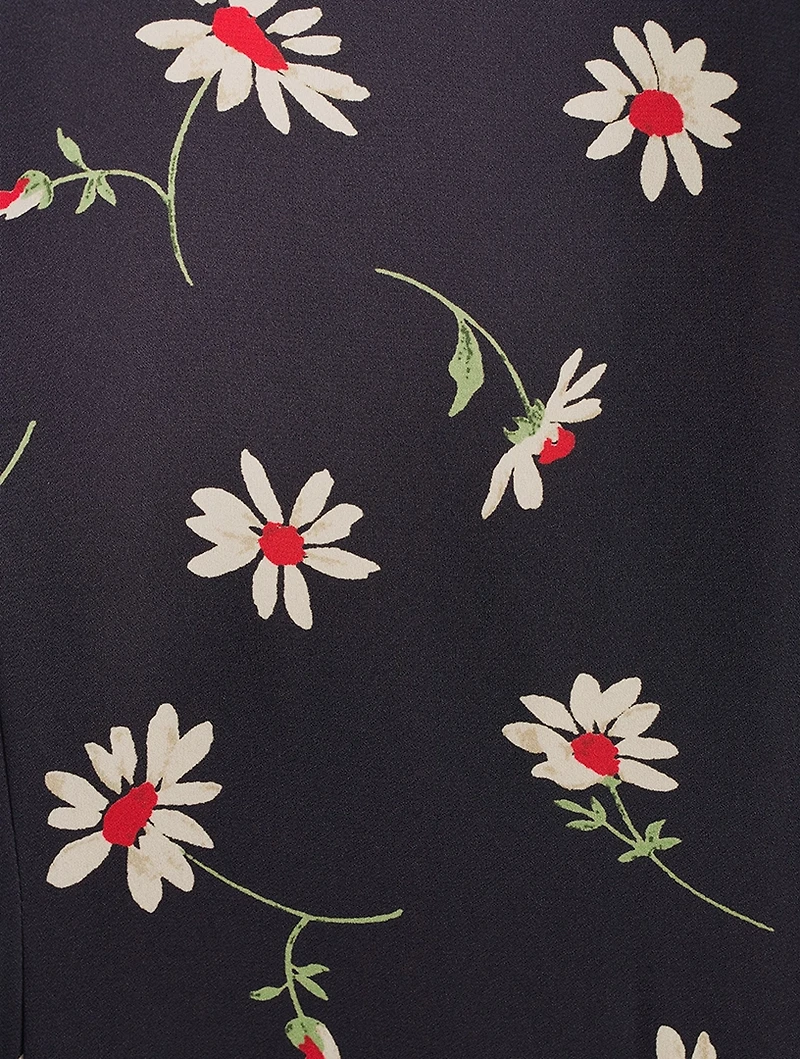 Midi Dress Floral Print