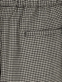 Tapered Wool Trousers Houndstooth Print