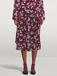 Midi Skirt Floral Print