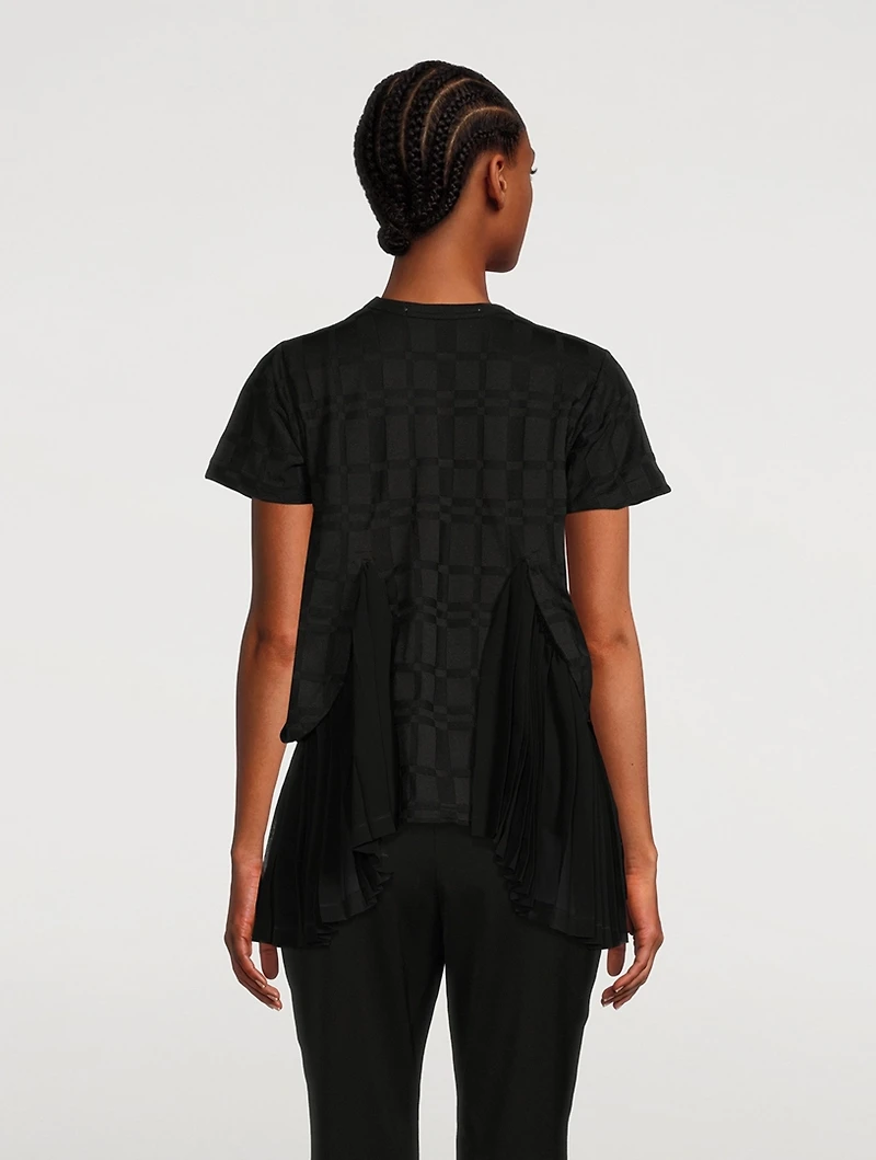 Jacquard Peplum T-Shirt