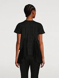 Jacquard Peplum T-Shirt